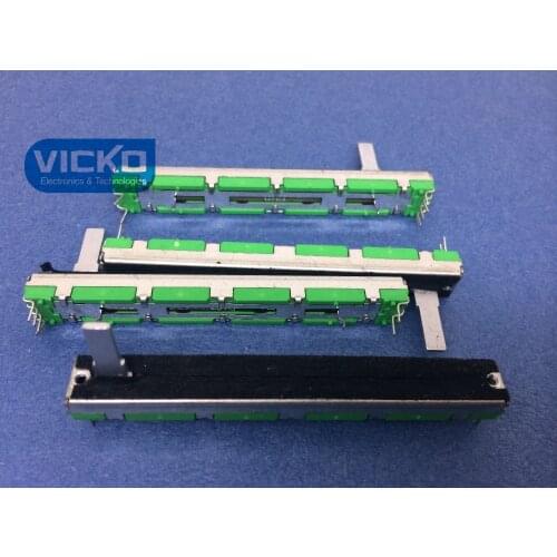 [VK] 100PCS Behringer mixer Soundcraft FOLIO-4 7.5CM 75MM D10K D103 D10KX2 15MM mixer 10K double Slide potentiometer switch