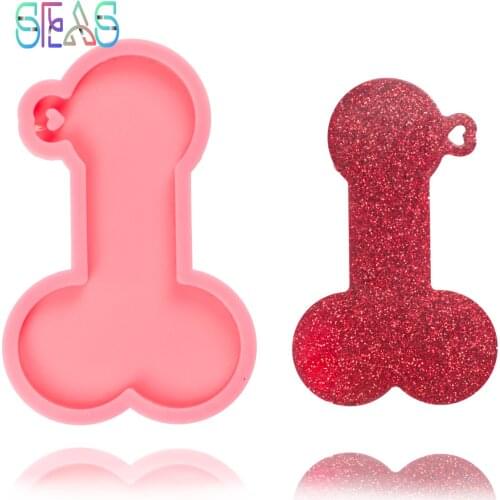 Fun Silicone Molds for DIY Key Ring Epoxy Resin Mold Craft Custom Keychain Biscuit Mold