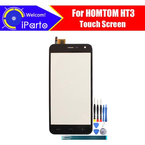 5.0 inch HOMTOM HT3 Digitizer Touch Screen Panel 100% Guarantee Original Glass Panel Touch Screen Glass Replacement For HT3