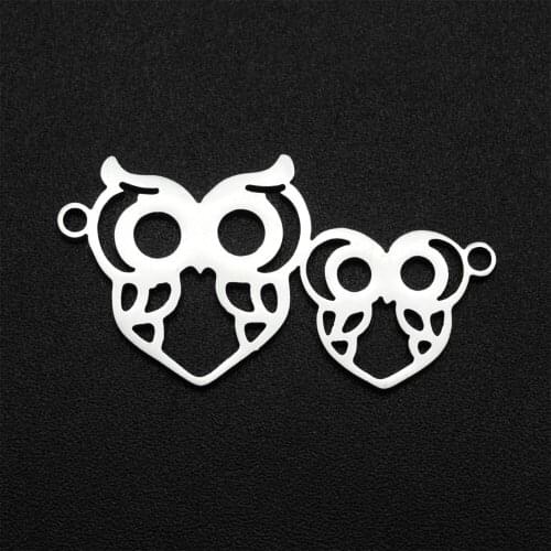 5pcs/lot 100% Stainless Steel 15x13 Flower DIY Charm Connector Wholesale Earring Finding Necklace Jewelry Bracelet Making Charms