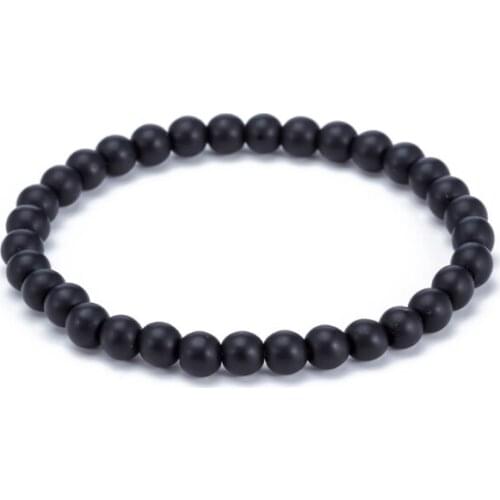 6mm bohemian multicolor Agate beads Chakra Reiki Buddha Yoga Bracelet elastic adjustable Volcanic Stone Bangles iok435