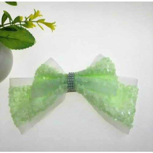 8 Inch Scatter Sequins Cheer Leading Bows with Clip for Girl Hair Accessories,10PCS/LOT