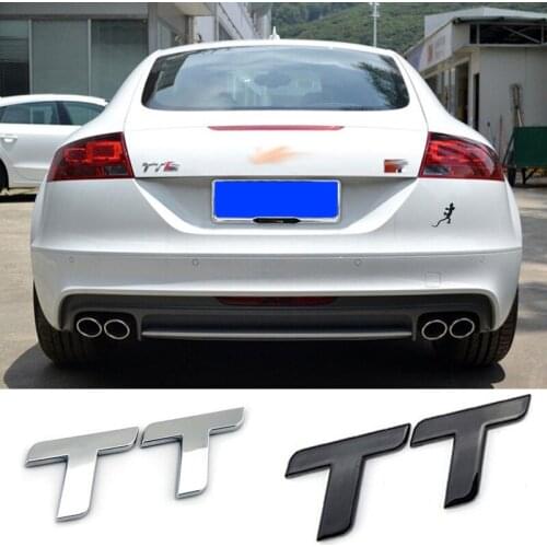 ABS Light Material TT badge car rear sticker for Audi Sline RS