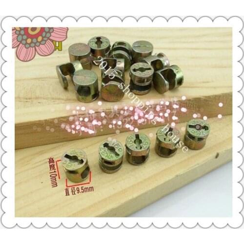 Furniture accessories hardware three one connector eccentric wheel head drawer second one connector screw diameter 10mm