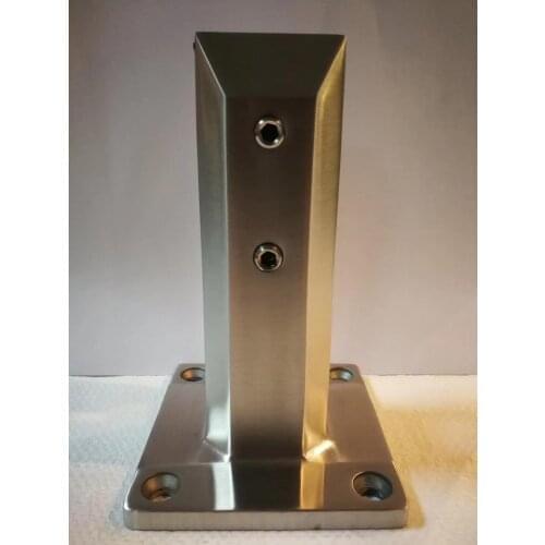 Freeshipping Stainless Steel 316L column Floor Mount Newel Handrail Armrest Parts Post Pillar Pole Bracket
