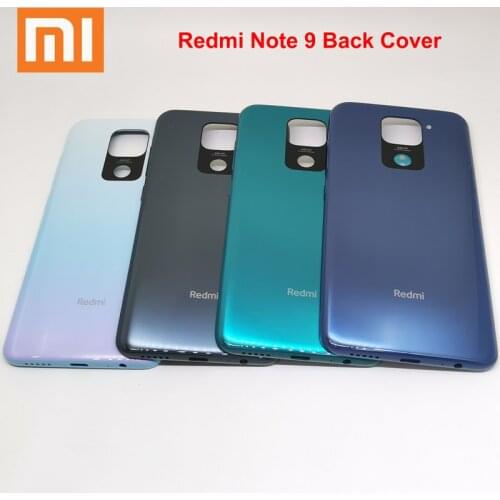 Xiaomi Redmi Note 9 Back Battery Cover Case Rear Door Housing Cover With Side Button For Redmi Note 9 Note9 note9 Battery Cover
