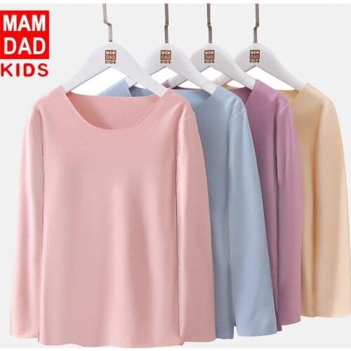 Childrens Warm Underwear Top Cotton Soft Thick Sleepwear For Boys And Girls 2020 Winter Kids Plus Velvet Homewear Baby Clothes