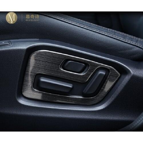 For Mazda Cx-5 CX5 2017-2020 Door Buttons panel frame Seat Adjustment Panel Cover Interior Carbon fiber Trim Sticker 2019 2018