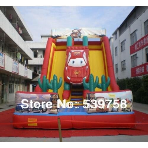 Factory direct inflatable trampoline, inflatable slides, racing slides