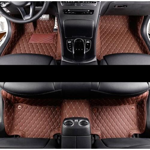 For HONDA stream leather car floor mat 2006 2007 2008 2009 2010 2011 2012 2013 2014 rug carpet interior styling