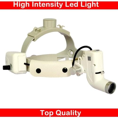 Medical magnifier LED lamp headband adjustable size high intensity power light ENT dental product surgical loupe headlight