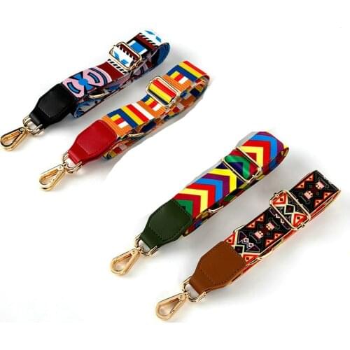 Fashion Luxury Rainbow Bag Strap For Women Shoulder Handbag Messenger Belt For A Bag Accessories Handle Cross Body Womens Obag