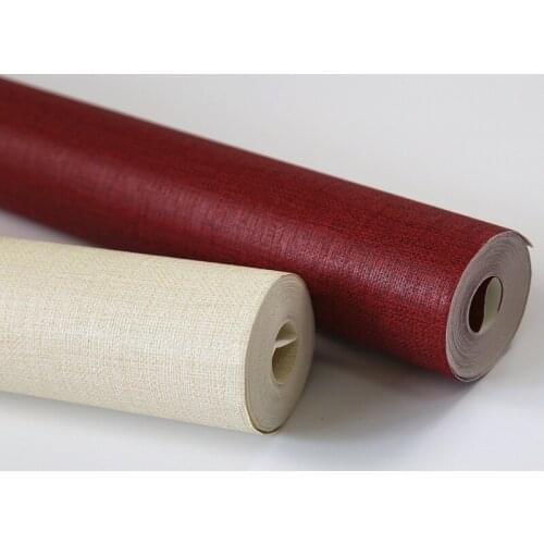 Wall Solid Color Modern Papers For Living Room,hotel Room Creamy White Red Waterproof Wallpaper Roll For Tea House Bedroom