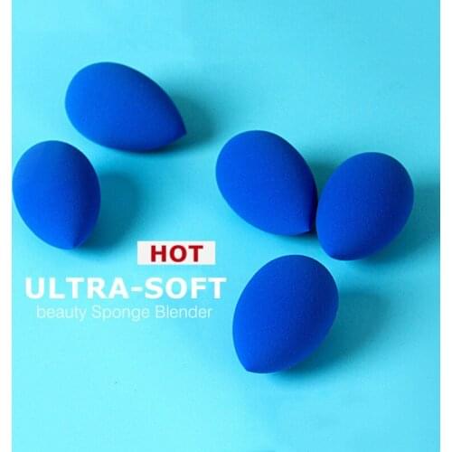 New Sapphire Blue Makeup Sponge Blender - Very Soft & Safe Material Makeup Applicator for Liquid Cream Foundation