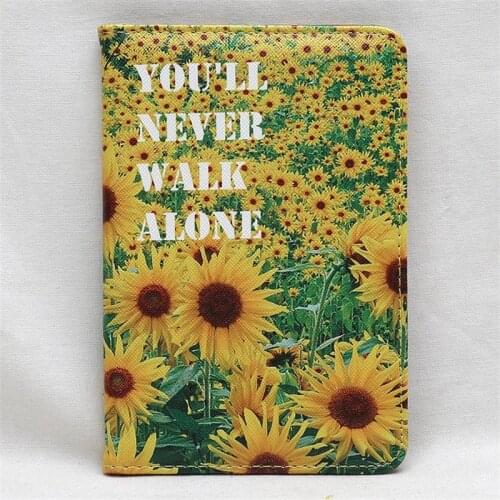High Quality Flower Pattern Travel Passport Cover Document Card Travel Passport Holder Credit Card Case Girls ID Card Wallets