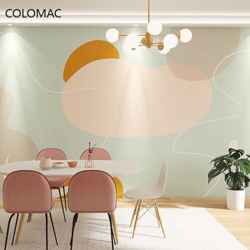 Colomac Custom Nordic Color Simple Wallpaper Bedroom Background Decorative Mural Home Decoration for Living Room Dropshipping