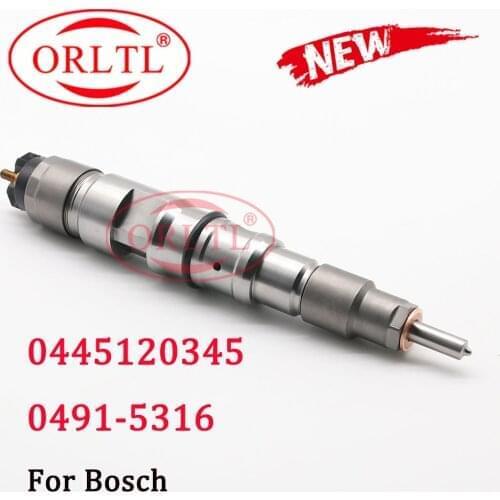 ORLTL Common Rail Injector 0445120345 New Diesel Nozzle 0491-5316 Genuine Sprayer 0 445 120 345 For EC350D D8K ENGINE