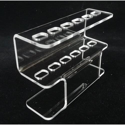 Eyelash Tweezers Storage Holder Pen Rack Eyelash Extension Acrylic 6 Hole Storage Holder Stand Eyelashes Salon Makeup Tools
