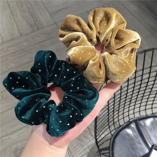 Fashion Girls corduroy hair accessories Cute Sweet Kids Girls hair band headband rubber band easy matching elastic hair bands