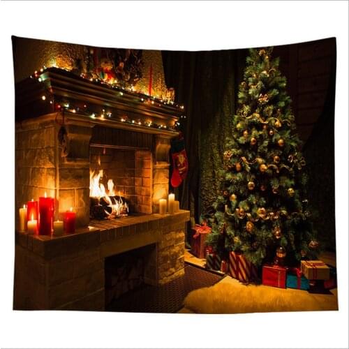 3d Christmas Tapestry Decoration Home Decorative Tapestry Wall Hanging Home Decor Christmas Tree Snowman