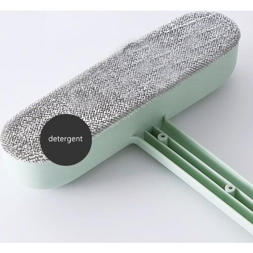 Window Washing Brush Long Handle Free Removable Cleaning Brush Car Window Shade Household Window Screen Net Washing Mop