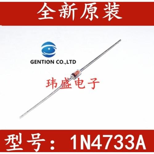 50PCS 1N4733A 5 v1 zener diode 1 w 5.1 V 1N4733 DO-41 glass tube voltage regulator tube in stock 100% new and original