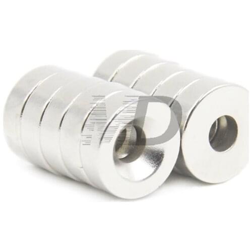 500pcs Super Strong Round Neodymium Countersunk Ring Magnets 15mm x 3mm Hole: 4mm N50 Neodymium Magnet Free Shipping