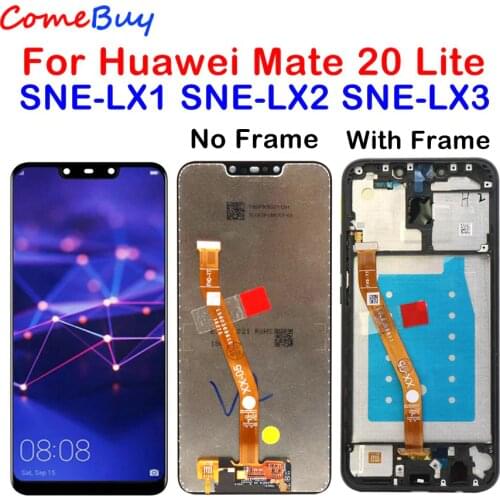 Comebuy Display For Huawei Mate 20 Lite LCD Display Touch Screen Digitizer With Frame For Huawei Mate 20 Lite SNE-LX1 SNE-LX3