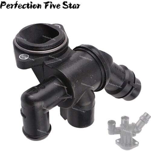06D121111G Engine Coolant Flange Thermostat with Housing For Audi A4 A6 Quattro 2.0L 2005 2006 2007 2008 2009