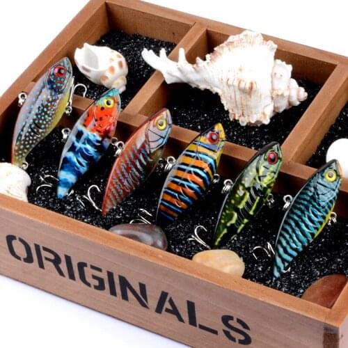 1Pcs 6.5cm/10.6g Full Swimming Layer VIB Vibrate Sea Fishing Baits Lure 3D Painting Wobbler Crankbait Artificial Hard Isca