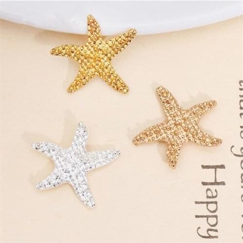 SIXTY TOWFISH 20 Pieces DIY Jewelry Accessories 18mm Alloy Ancient Retro Style Materials Starfish Charms