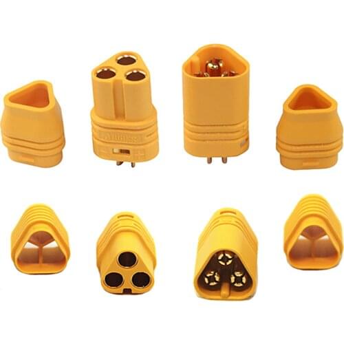 AMASS MT60 Motor Plug Connector Set for RC Multicopter Quadcopter Airplane toThree Line Quick Removal Plug
