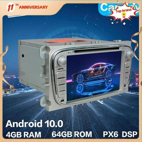 For FORD MONDEO 2007-2010 Android 10 4G+64GB Car Multimedia DVD Player Radio GPS Navigation Car Stereo IPS Touch Screen Headunit