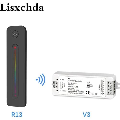 2.4G RGB Led Strip Controller Wireless RF Remote Controller With Ultra sensitive color adjustment touch Remote for LED Strip