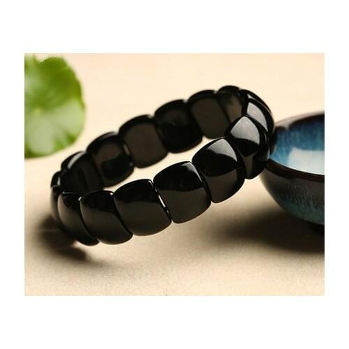 Health Energy Bracelet/treat hair loss,gastrointestinal disease,constipation,obesity,diabete black Si bian needle stone Therapy