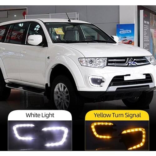 CSCSNL Matt or Gloss style For Mitsubishi Pajero Sport 2013 2014 2015 LED Car DRL Daytime running lights fog lamp