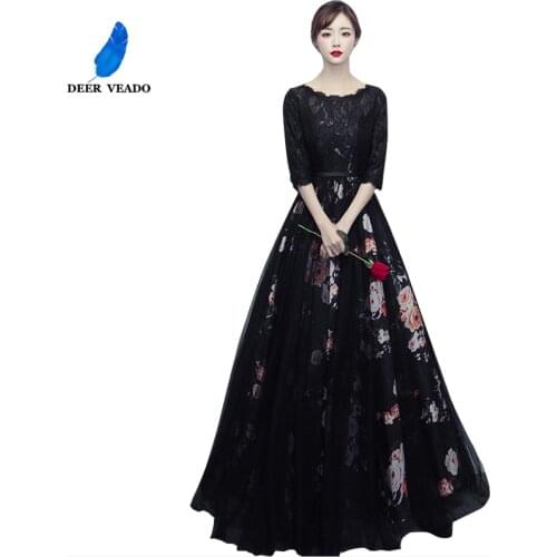DEERVEADO V-neck Women Dresses