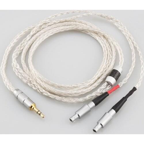 HiFi 16 Core OCC Silver Plated Headphone Cable For Sennheiser HD800 HD800s HD820s HD820 Enigma Acoustics Dharma D1000