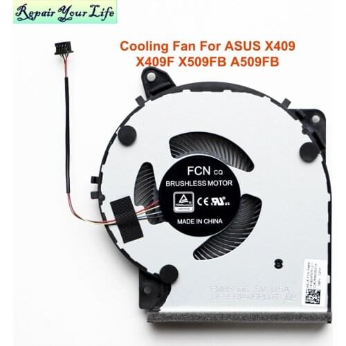 Computer PC CPU Cooling Fans for ASUS X409 X409F X509 X509F A509 X409FA X409FJ X509FB A509FB Notebook CPU Fan Cooler Radiator 5V