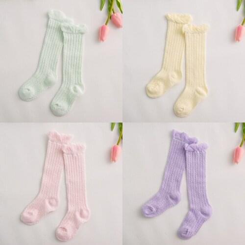 0-48 month Summer Mesh Kids Socks 5 Colors Girls Baby Knee High Sock Newborn Infant Knee-highs Boy Girl Clothes Socks Kids
