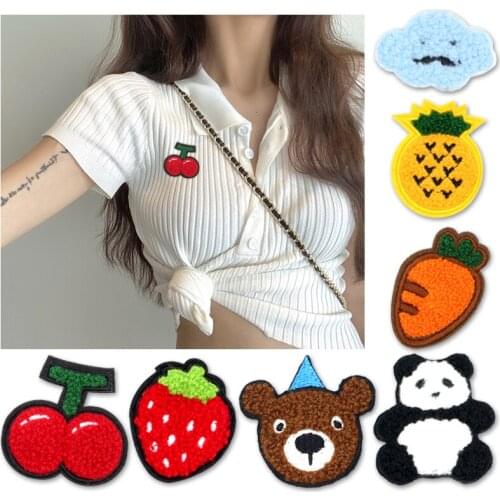 Patchwork Sewing Patches for Clothing Plush Puppy Embroidery Diy Patch Cute Cartoon Applique Children Clothes Accessories Label