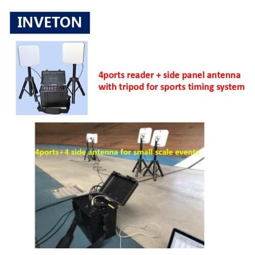 Complete running event chip timing systems incorportate hardware and software with floor mat antenna 4/8ports reader and bibtag