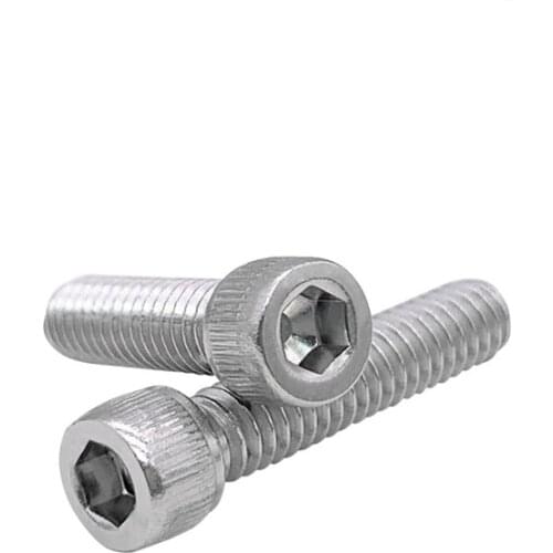 Practical 1/4-28UNF Allen Hex Socket Head Cap Screws 304 Stainless Steel Inch Bolt