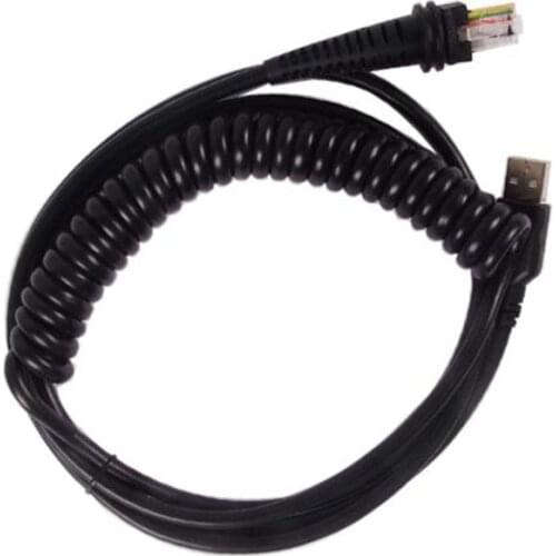 3M USB Spring Cable for Honeywell 1900G 1300G 1450g 1200 1250 Scanner Barcode Scanner Cable Scanning gun part