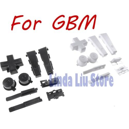 Rubber Conductive Buttons Silicone pad Screws for Nintendo GameBoy Micro GBM Screw Button Replacement part 3sets/lot