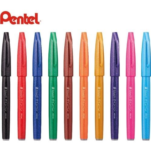 Pentel SES15C Brush Sign Pen 24 Colors Japan
