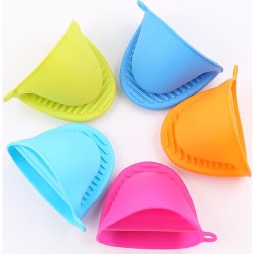 Silicone anti-scalding Oven Gloves Mitts Potholder Kitchen BBQ Gloves Tray Pot Dish Bowl Holder Oven Handschoen Hand Clip