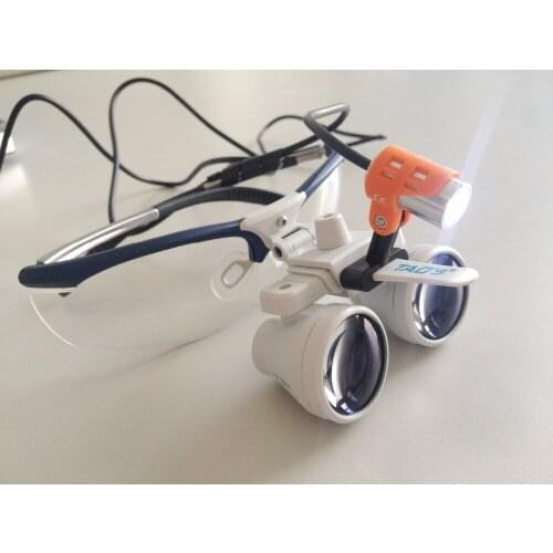 TAOS 3.0X Hot sell Dental Equipment Dental loupes with led light surgical magnifying glass/Dental surgical loupes