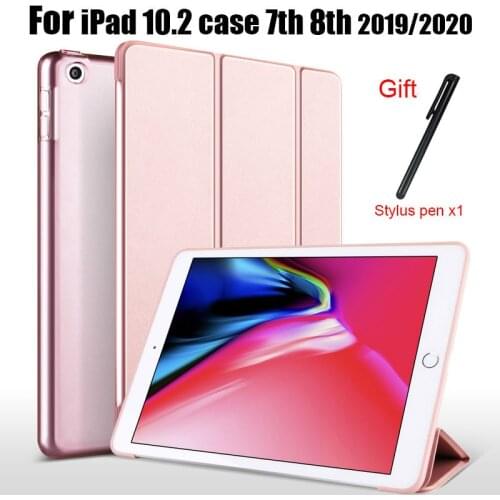 Tablet Shockproof Smart Leather Stand Case Cover for Apple IPad 10.2 Inch 2020 2019 7th 8th Generation PU Wake Smart Cover