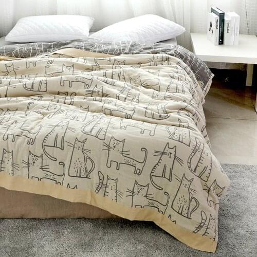 Wostar Cotton Throws On The Sofa